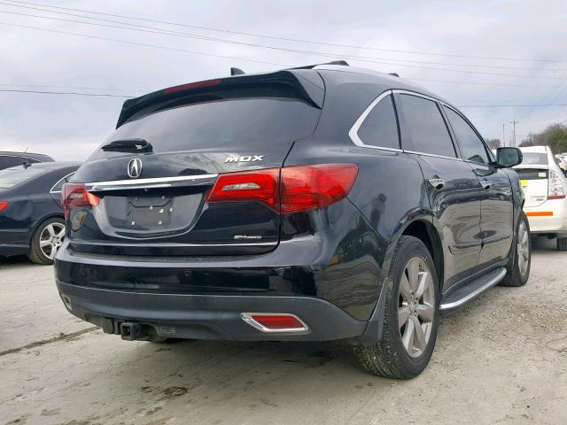 5FRYD4H8XEB013774 - 2014 ACURA MDX ADVANC BLACK photo 4