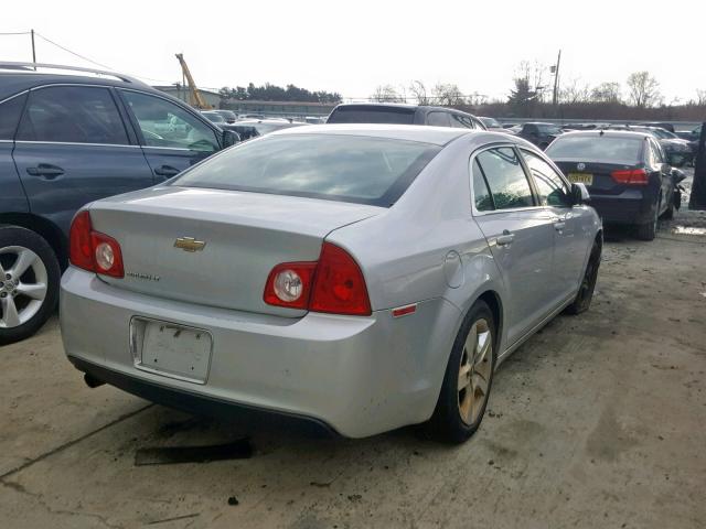 1G1ZC5EB2AF185097 - 2010 CHEVROLET MALIBU 1LT SILVER photo 4