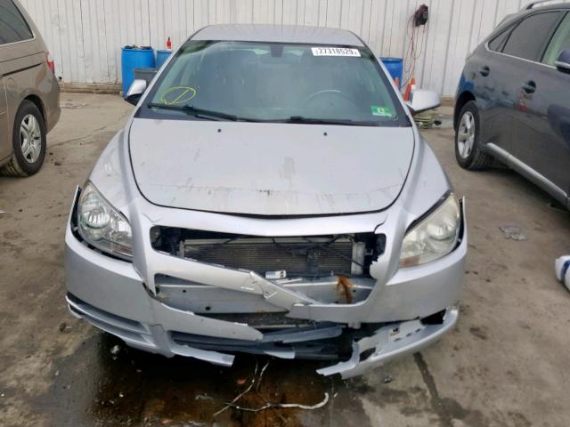 1G1ZC5EB2AF185097 - 2010 CHEVROLET MALIBU 1LT SILVER photo 9
