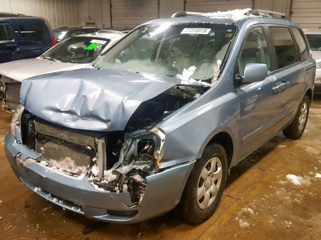 KNDMB133096274994 - 2009 KIA SEDONA BLUE photo 2