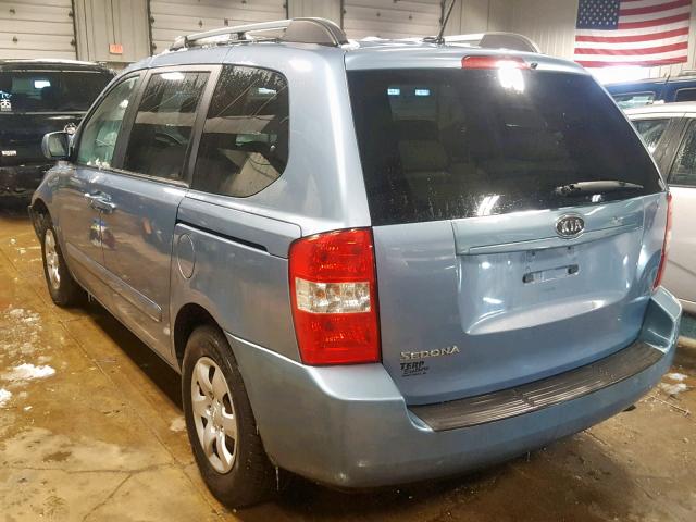 KNDMB133096274994 - 2009 KIA SEDONA BLUE photo 3