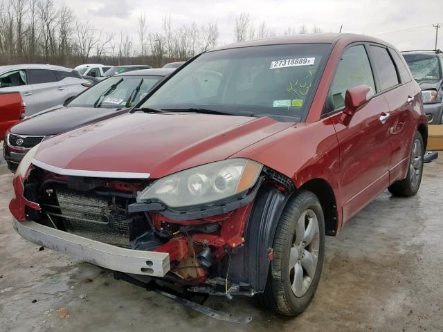 5J8TB18587A016059 - 2007 ACURA RDX TECHNO RED photo 2