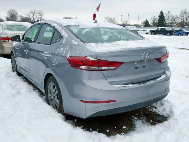 5NPD84LF1HH063429 - 2017 HYUNDAI ELANTRA GRAY photo 3