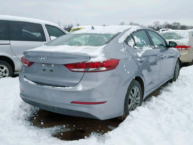 5NPD84LF1HH063429 - 2017 HYUNDAI ELANTRA GRAY photo 4