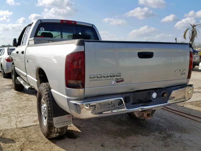 3D7KU28604G168004 - 2004 DODGE RAM 2500 S Արծաթագույն լուսանկար 3