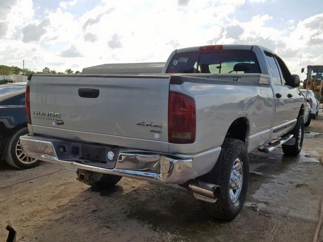 3D7KU28604G168004 - 2004 DODGE RAM 2500 S Արծաթագույն լուսանկար 4