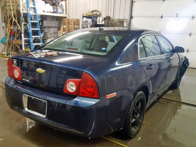 1G1ZB5EB1AF316748 - 2010 CHEVROLET MALIBU LS BLUE photo 4