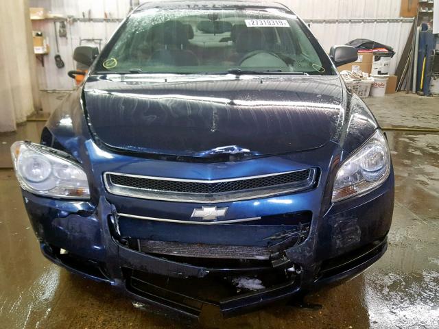 1G1ZB5EB1AF316748 - 2010 CHEVROLET MALIBU LS BLUE photo 9