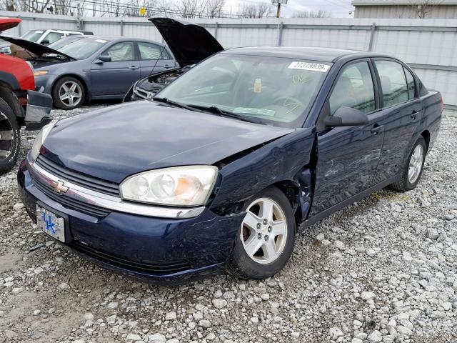 1G1ZT52895F341408 - 2005 CHEVROLET MALIBU LS BLUE photo 2
