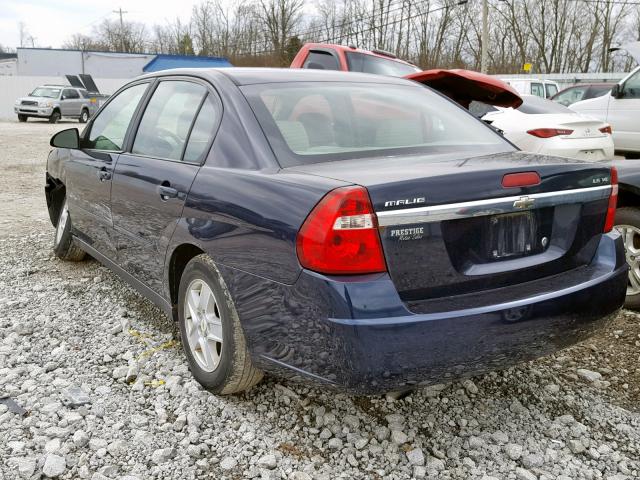 1G1ZT52895F341408 - 2005 CHEVROLET MALIBU LS BLUE photo 3
