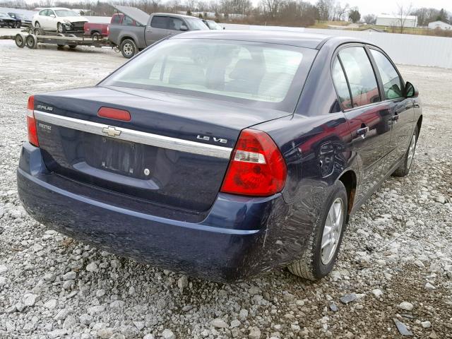 1G1ZT52895F341408 - 2005 CHEVROLET MALIBU LS BLUE photo 4
