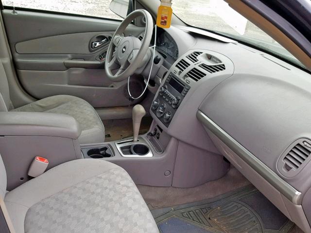 1G1ZT52895F341408 - 2005 CHEVROLET MALIBU LS BLUE photo 5