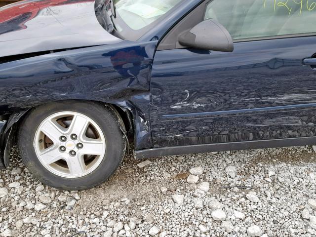 1G1ZT52895F341408 - 2005 CHEVROLET MALIBU LS BLUE photo 9