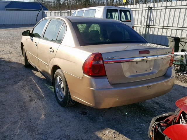 1G1ZT52895F243754 - 2005 CHEVROLET MALIBU LS Алтын фото 3