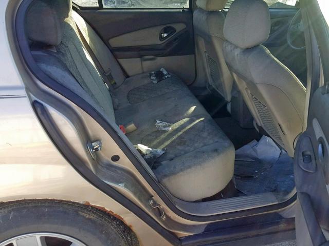 1G1ZT52895F243754 - 2005 CHEVROLET MALIBU LS Алтын фото 6