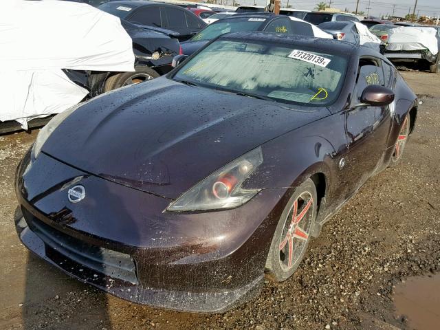 JN1AZ4EH8AM503126 - 2010 NISSAN 370Z MAROON photo 2