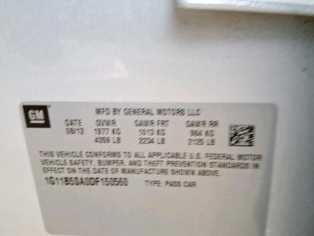 1G11B5SA0DF150560 - 2013 CHEVROLET MALIBU LS SILVER photo 10