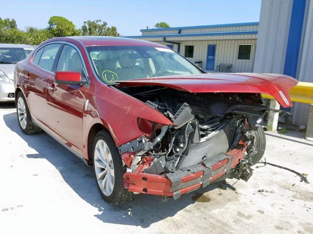 1LNHL9DK9DG612667 - 2013 LINCOLN MKS RED photo 1