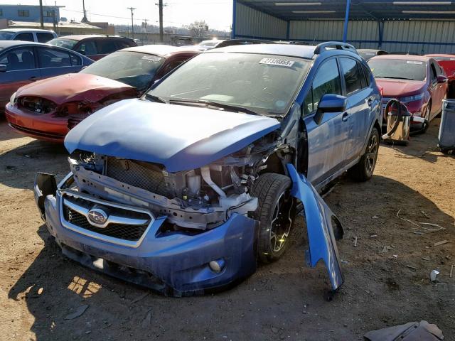 JF2GPACC9F8321911 - 2015 SUBARU XV CROSSTR BLUE photo 2