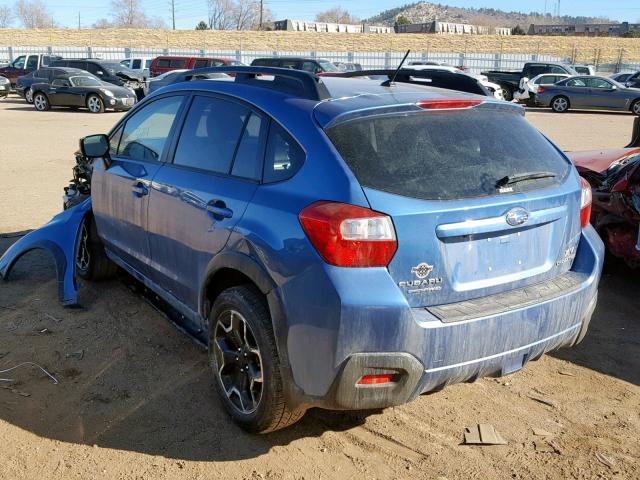 JF2GPACC9F8321911 - 2015 SUBARU XV CROSSTR BLUE photo 3