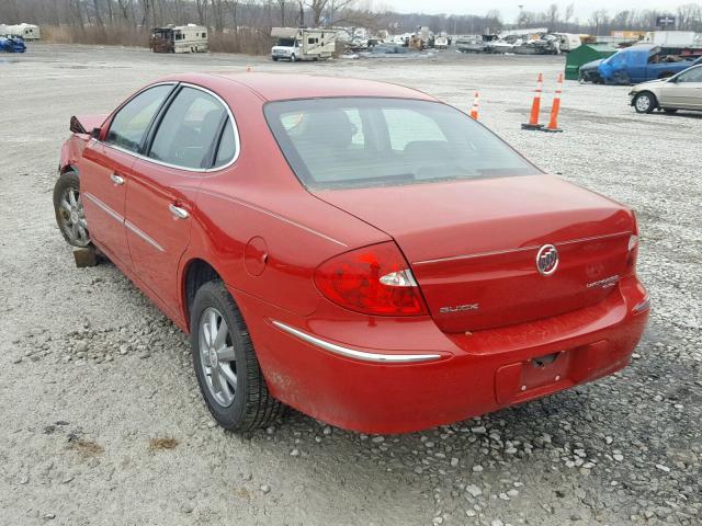 2G4WD582381220438 - 2008 BUICK LACROSSE C RED photo 3