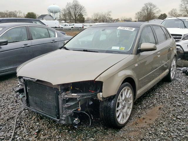 WAUKD78PX7A065060 - 2007 AUDI A3 S-LINE BROWN photo 2