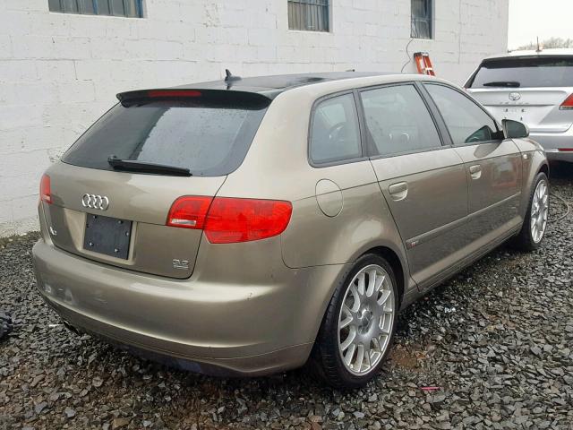 WAUKD78PX7A065060 - 2007 AUDI A3 S-LINE BROWN photo 4