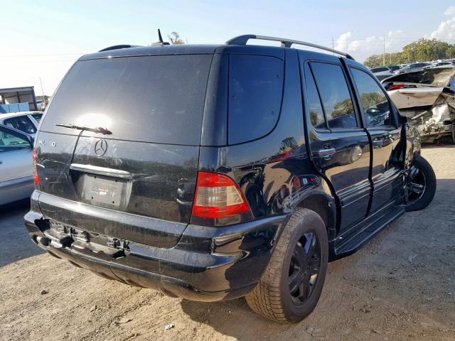 4JGAB57E75A517340 - 2005 MERCEDES-BENZ ML 350 BLACK photo 4