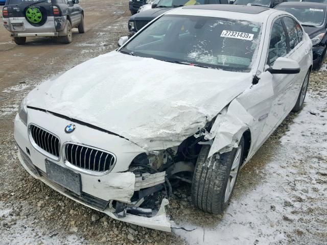 WBA5A7C57ED617122 - 2014 BMW 528 XI WHITE photo 2