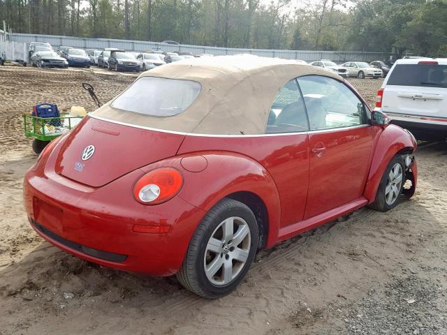 3VWRF31Y37M421937 - 2007 VOLKSWAGEN NEW BEETLE Qırmızı foto 4