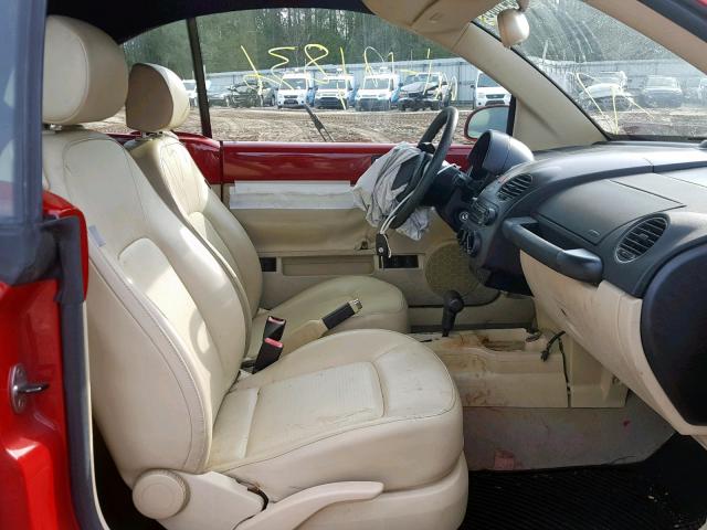 3VWRF31Y37M421937 - 2007 VOLKSWAGEN NEW BEETLE Qırmızı foto 5