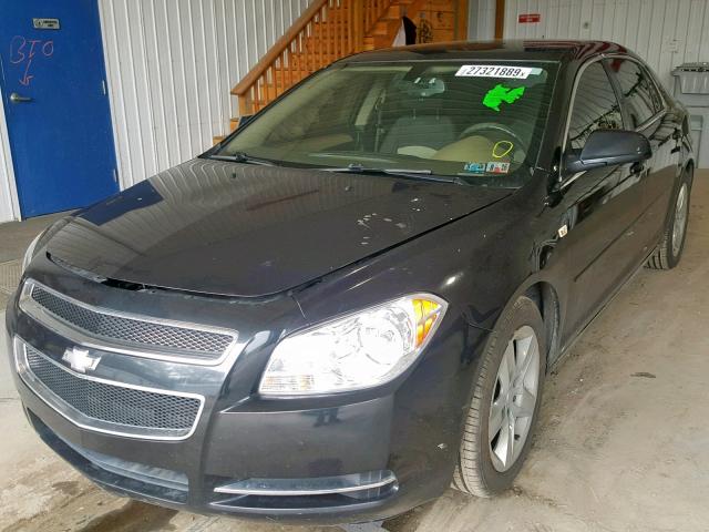 1G1ZH57B98F172484 - 2008 CHEVROLET MALIBU 1LT შავი ფოტო 2