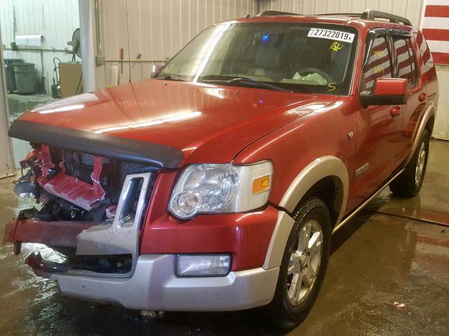 1FMEU74868UA34768 - 2008 FORD EXPLORER E RED photo 2