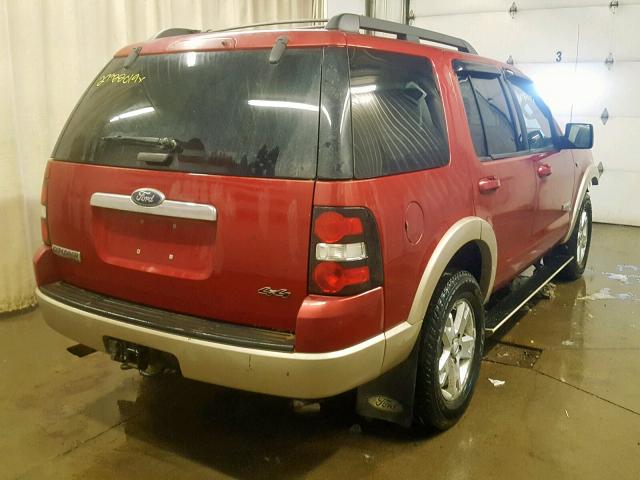 1FMEU74868UA34768 - 2008 FORD EXPLORER E RED photo 4