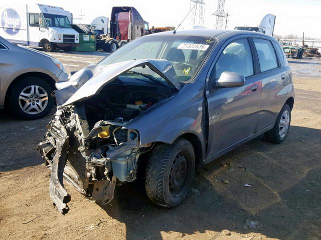 KL1TD66696B681439 - 2006 CHEVROLET AVEO BASE ნაცრისფერი ფოტო 2