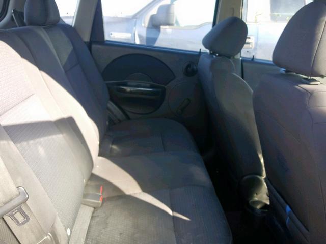 KL1TD66696B681439 - 2006 CHEVROLET AVEO BASE ნაცრისფერი ფოტო 6