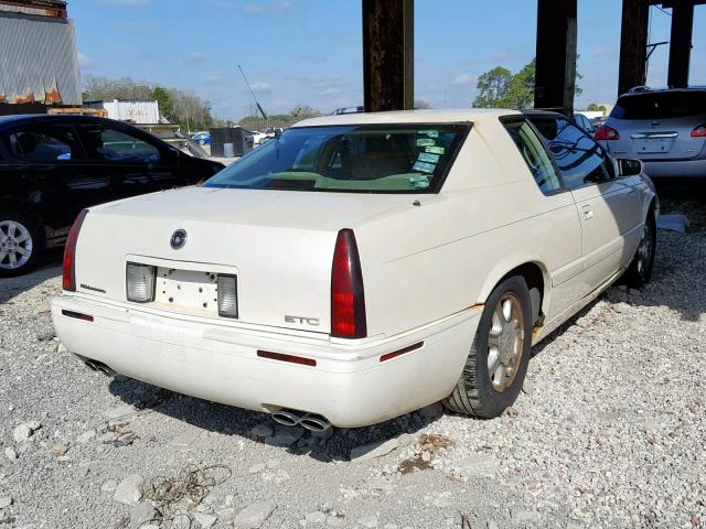 1G6ET12951B108167 - 2001 CADILLAC ELDORADO T WHITE photo 4