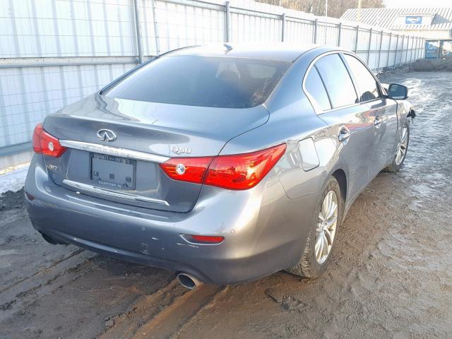 JN1CV7ARXGM250470 - 2016 INFINITI Q50 BASE GRAY photo 4