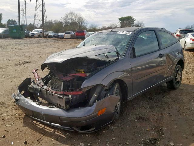 1FAFP31N56W176619 - 2006 FORD FOCUS ZX3 BLACK photo 2