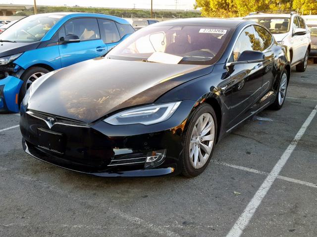 5YJSA1E21HF219732 - 2017 TESLA MODEL S BLACK photo 2