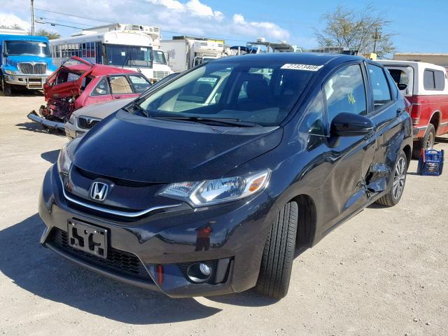 3HGGK5H80FM761750 - 2015 HONDA FIT EX BLACK photo 2