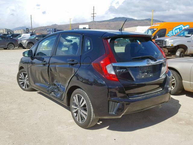 3HGGK5H80FM761750 - 2015 HONDA FIT EX BLACK photo 3