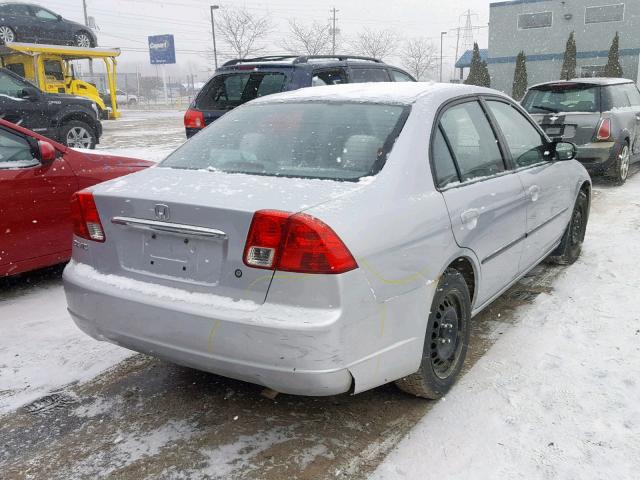 2HGES16403H932944 - 2003 HONDA CIVIC DX SILVER photo 4