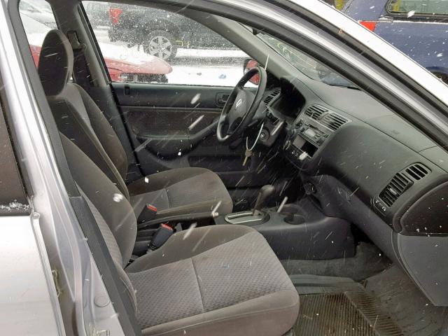 2HGES16403H932944 - 2003 HONDA CIVIC DX SILVER photo 5