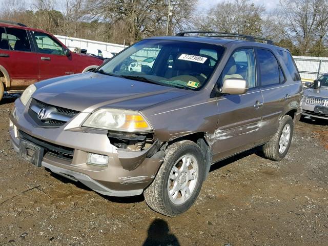 2HNYD18714H530794 - 2004 ACURA MDX TOURIN GOLD photo 2