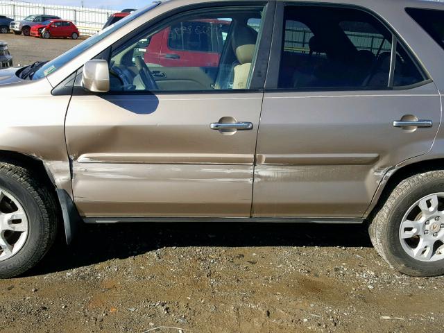 2HNYD18714H530794 - 2004 ACURA MDX TOURIN GOLD photo 9