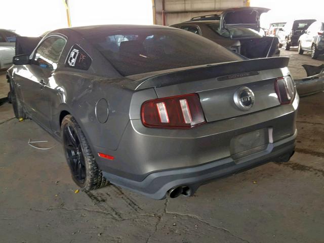 1ZVBP8CFXB5159047 - 2011 FORD MUSTANG GT GRAY photo 3