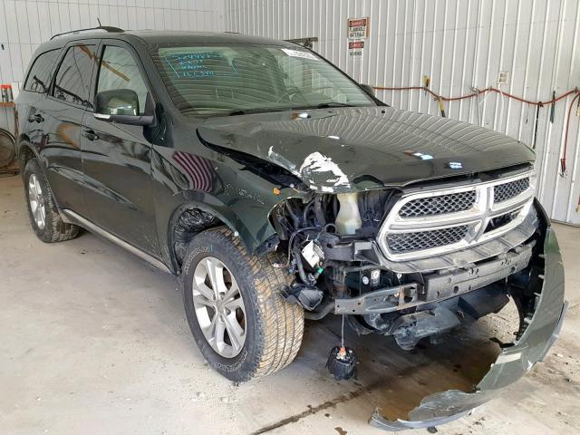 1D4RE4GG1BC685391 - 2011 DODGE DURANGO CR GREEN photo 1