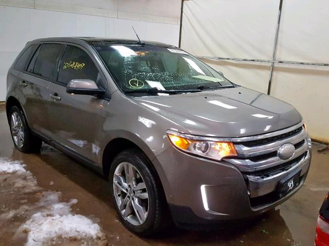 2FMDK3JC9DBA63443 - 2013 FORD EDGE SEL GRAY photo 1