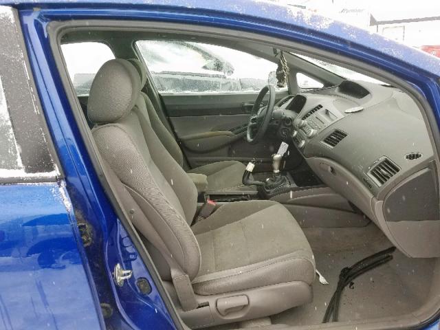 2HGFA15327H008088 - 2007 HONDA CIVIC DX BLUE photo 5